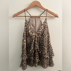 Rebecca Taylor leopard print blouse